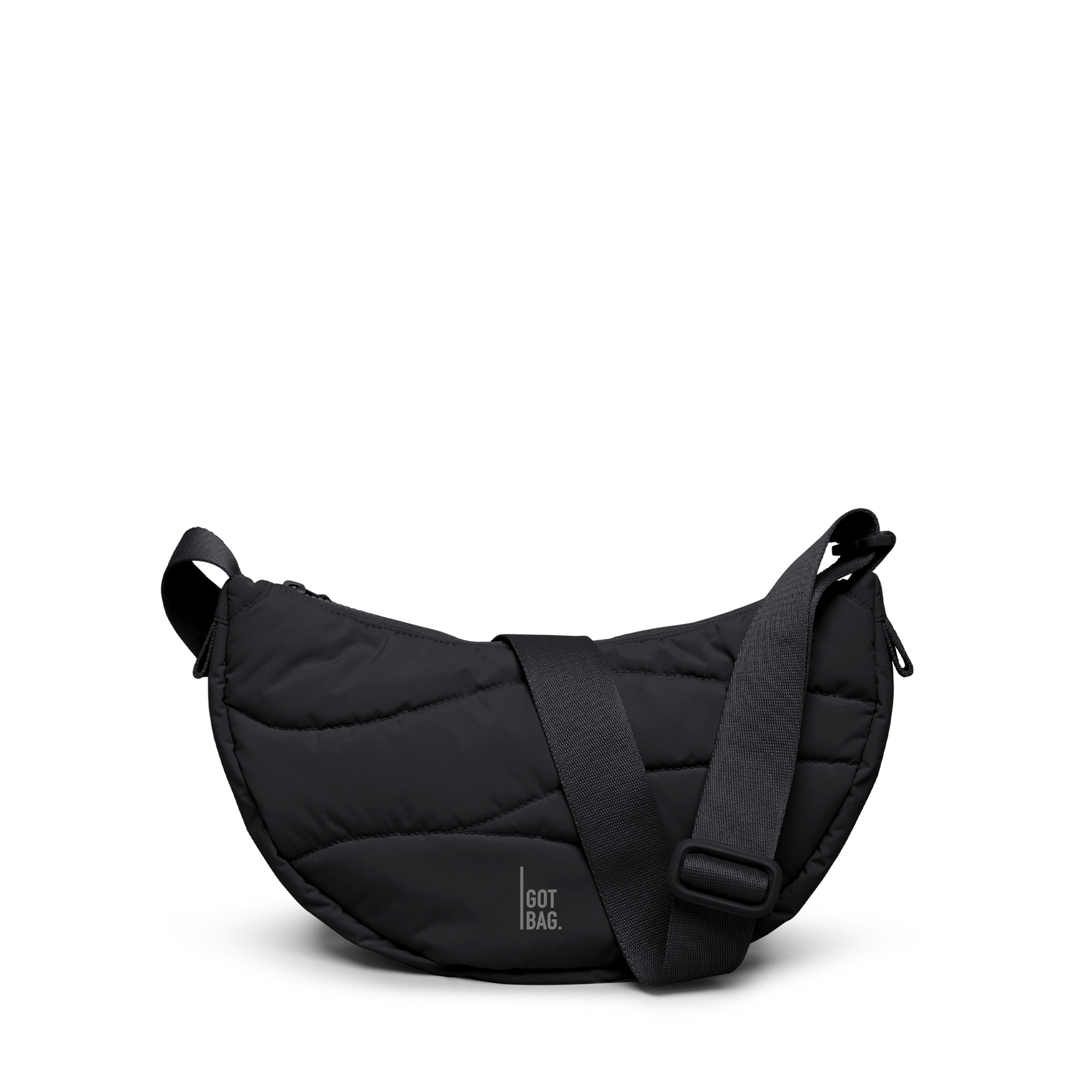 WAVY PUFFER MOON BAG SMALL