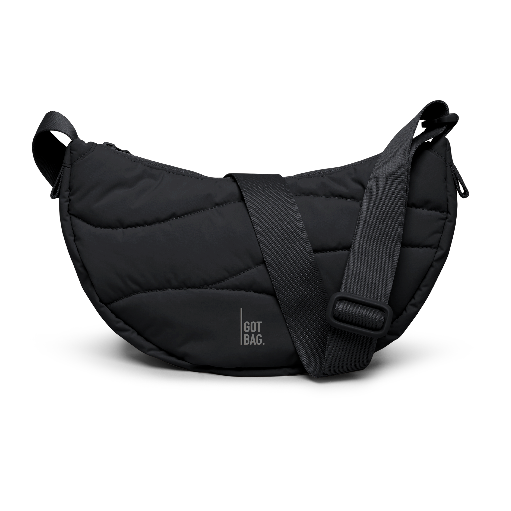 WAVY PUFFER MOON BAG SMALL